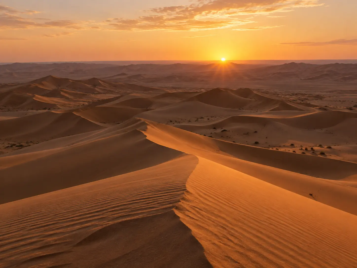 Sunrise in Wahiba Sands